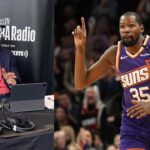 Eddie Johnson (L) and Kevin Durant (R)