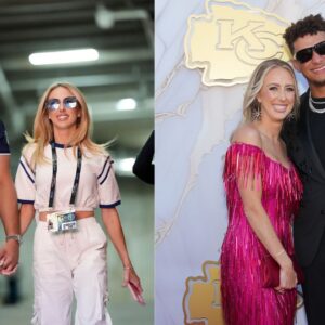 Patrick Mahomes and Brittany Mahomes.