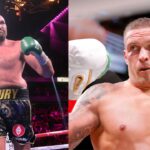 Tyson Fury (L), Oleksandr Usyk (R)