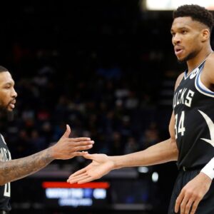 Damian Lillard and Giannis Antetokounmpo