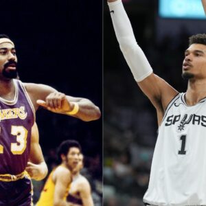 Wilt Chamberlain and Victor Wembanyama