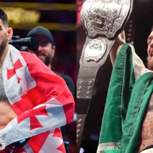 Ilia Topuria (L), Conor McGregor (R)