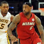 Metta Sandiford-Artest and LeBron James