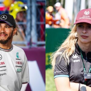 Lewis Hamilton (L) and Sophia Floersch (R)