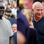 Shaquille O'Neal (L), Jeff Bezos (R)