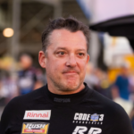 NHRA top alcohol dragster driver Tony Stewart during qualifying for the Carolina Nationals at zMax Dragway.