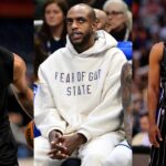 Thanasis Antetokounmpo(L), Khris Middleton(Center), and Gilbert Arenas(R)