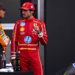 NORRIS Lando (gbr), McLaren F1 Team MCL38, SAINZ Carlos (spa), Scuderia Ferrari SF-24, portrait during the Formula 1 Gran Premio de la Ciudad de Mexico 2024, 20th round of the 2024 Formula One World Championship