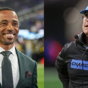 Rodney Harrison and Jim Harbaugh