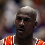 Chicago Bulls guard Michael Jordan in game two of the 1998 NBA Finals against the Utah Jazz at the Delta Center.