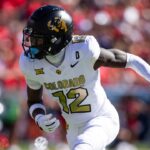 Oct 19, 2024; Tucson, Arizona, USA; Colorado Buffalos wide receiver Travis Hunter (12) against the Arizona Wildcats at Arizona Stadium.