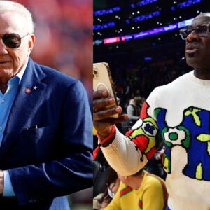 Jerry Jones and Shannon Sharpe