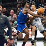 Jamahl Mosley {L) and Knicks vs Magic game (R)