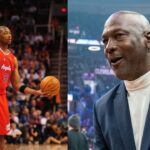 Bobby Simmons (L), Michael Jordan (R)