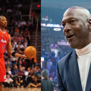 Bobby Simmons (L), Michael Jordan (R)