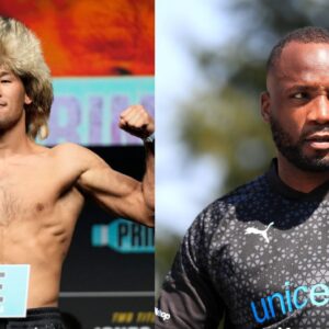 Shavkat Rakhmonov (L), Leon Edwards (R)