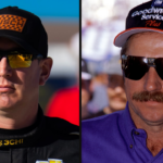 Kyle Busch (L) and Dale Earnhardt (R). Image Credits: Imagn.