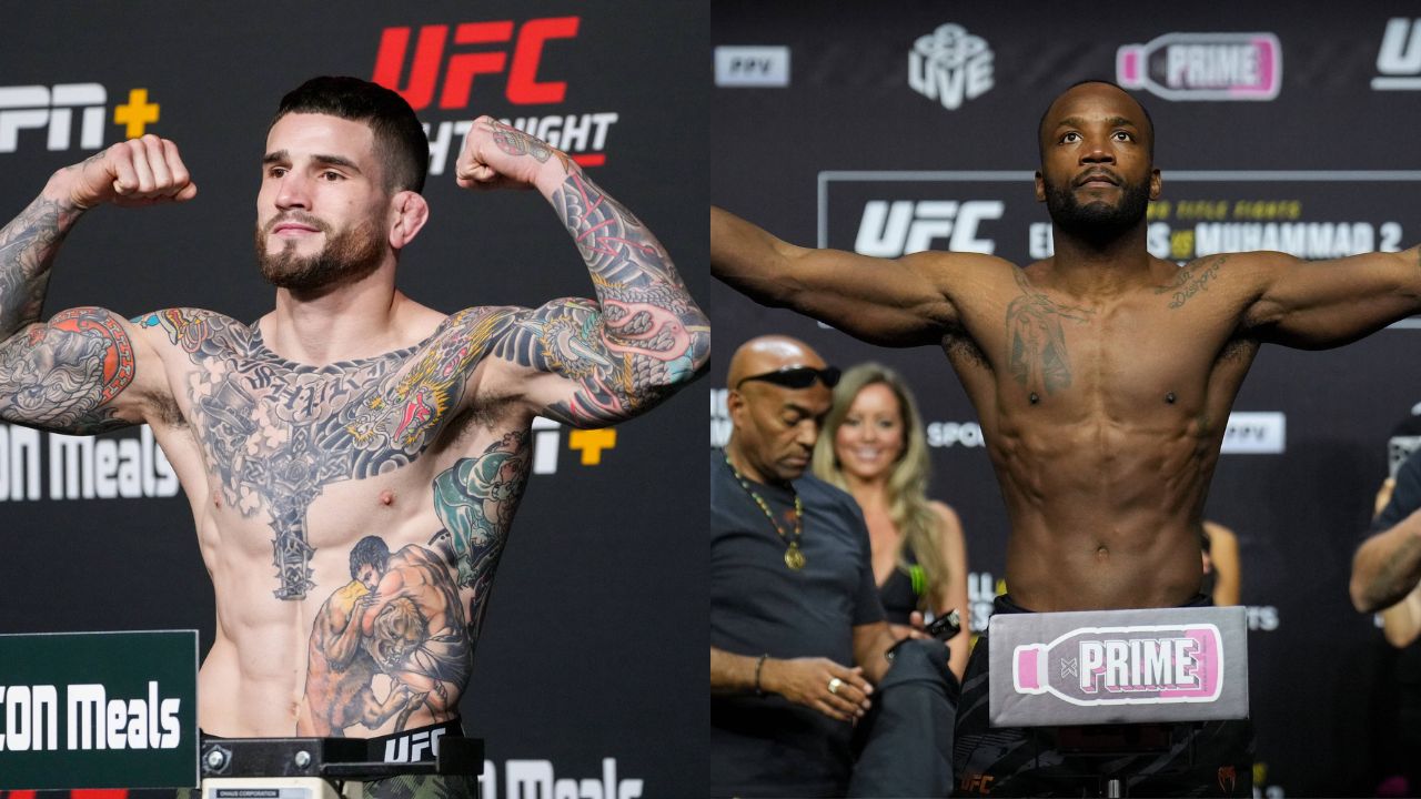 Sean Brady (L), Leon Edwards (R)