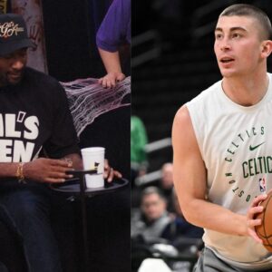 Gilbert Arenas (L) and Payton Pritchard (R)