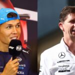 Alex Albon (L) and James Vowles (R)