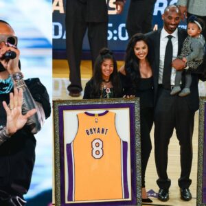 Taboo of the Black Eyed Peas (L), Kobe Bryant and his family (R)