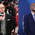 Ernie Johnson (L), Isiah Thomas (R)