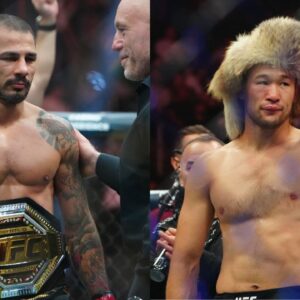 Alexandre Pantoja (L), Shavkat Rakhmonov (R)