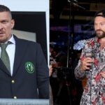 Oleksandr Usyk (L), Tyson Fury (R)