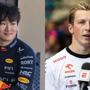 Yuki Tsunoda (L) and Liam Lawson (R)