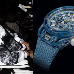 Novak Djokovic (L) at Qatar Grand Prix and Big Bang Unico Novak Djokovic watch (R)