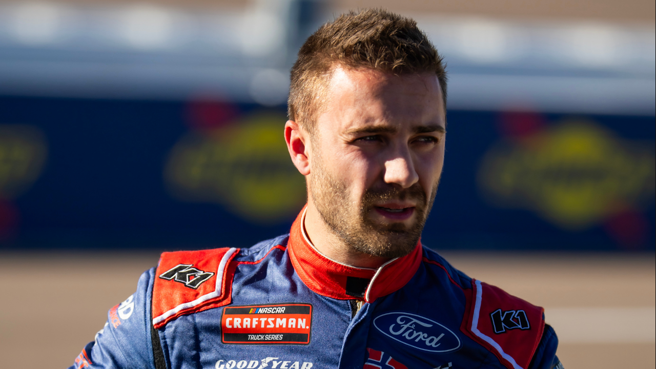 NASCAR Truck Series driver Ty Majeski (98) during the NASCAR Truck Series championship race at Phoenix Raceway.