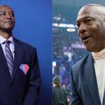 Isiah Thomas (L), Michael Jordan (R)