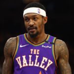 Phoenix Suns guard Bradley Beal (3) against the Indiana Pacers at Footprint Center.