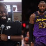 Theo Pinson (L) and LeBron James (R)