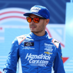 Xfinity Series driver Kyle Larson (17) before the start of The Loop 121 at the Chicago Street Race.