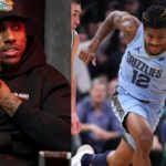 Jeff Teague (L) and Ja Morant (R)