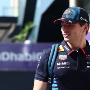 F1 Abu Dhabi Grand Prix 2024 Max Verstappen of Red Bull Racing before the Formula 1 Abu Dhabi Grand Prix at Yas Marina Cicuit in Abu Dhabi, United Arab Emirates on December 8, 2024. Abu Dhabi United Arab Emirates