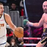 Nikola Jokic (L) and Tyson Fury (R)