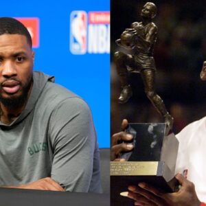 Damian Lillard (L) and Michael Jordan (R)