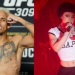 Charles Oliveira (L), Ice Spice (R).