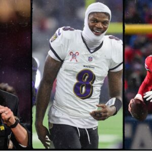 Drew Brees, Lamar Jackson and Josh Allen