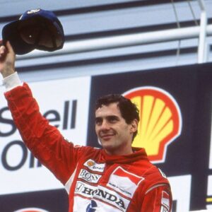 Ayrton Senna McLaren Honda at the British Grand Prix in 1988