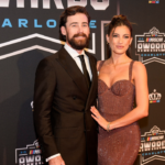NASCAR Cup Series driver Ryan Blaney (12) and his fiancé Gianna Tulio during the NASCAR Awards Banquet at Charlotte Convention Center.