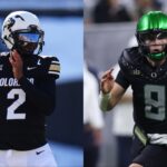Colorado Buffaloes QB Shedeur Sanders, Oregon Ducks QB Dillon Gabriel, USA TODAY