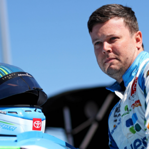 May 11, 2024; Darlington, South Carolina, USA; NASCAR Cup Series driver Erik Jones (43) during practice for the Goodyear 400 at Darlington Raceway.