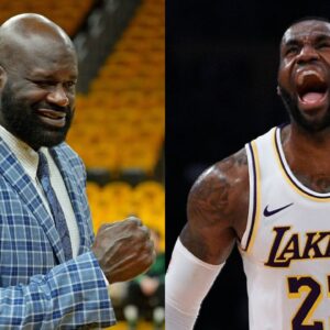 Shaquille O’Neal Hits LeBron James’ ‘The Silencer’ Celebration After Hilarious Answer on Celebrity Family Feud