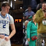 Cooper Flagg (L) and Paul Pierce (R)