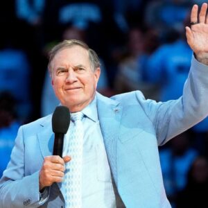 North Carolina Tar Heels head football coach Bill Belichick during half time at Dean E. Smith Center.