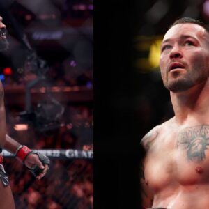 Jon Jones (L), Colby Covington (R)