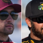 (L-R) Chase Elliott and Martin Truex Jr.